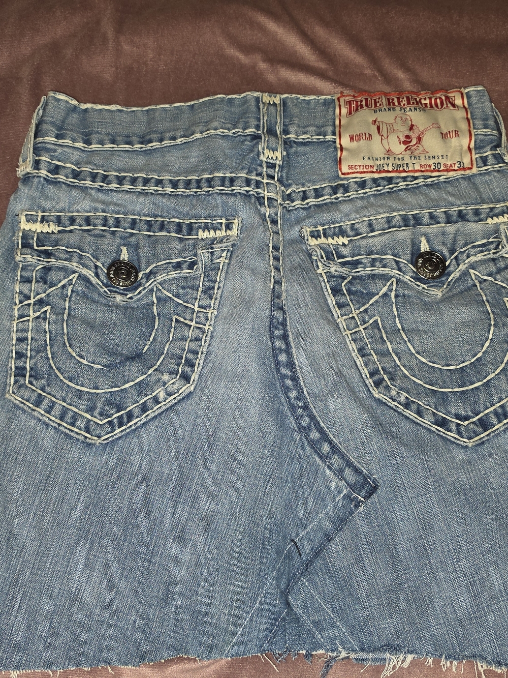 True Religion Women's Light Blue Denim Jeans